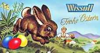 Ostern 1960er Jahre Wissoll Schokolade Ostern 1960er Jahre Wissoll Schokolade